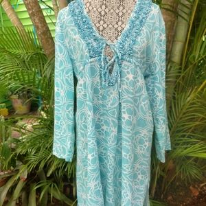 🌺Mud Pie Night Shirt / Beach Cover 🌴